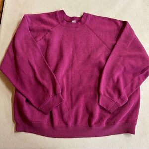 Vintage Sweats Apparel by Tultex Plum Crewneck Pullover - Size L